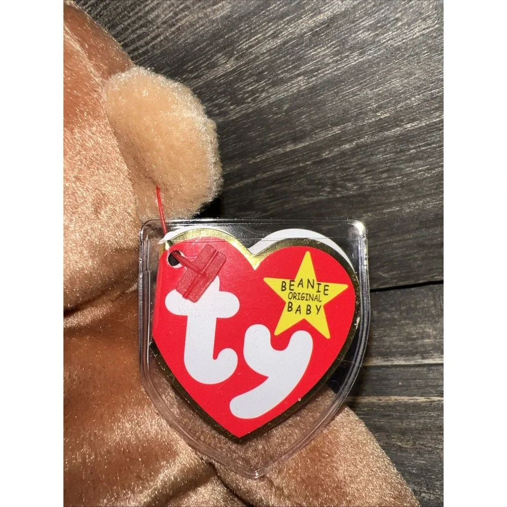 Ty Beanie Baby Bongo the Monkey Brown Tan Plush 1995 Vintage Collectible Tagged